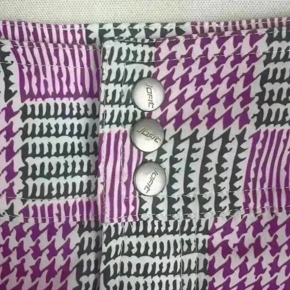 Jofit Golf Skirt Womans 16 Skort Pink Gray Active Performance Button Zip Pockets - Picture 5 of 16